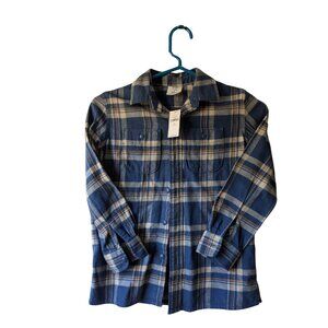 GAP Kids 100% Organic Cotton Flannel Button Down